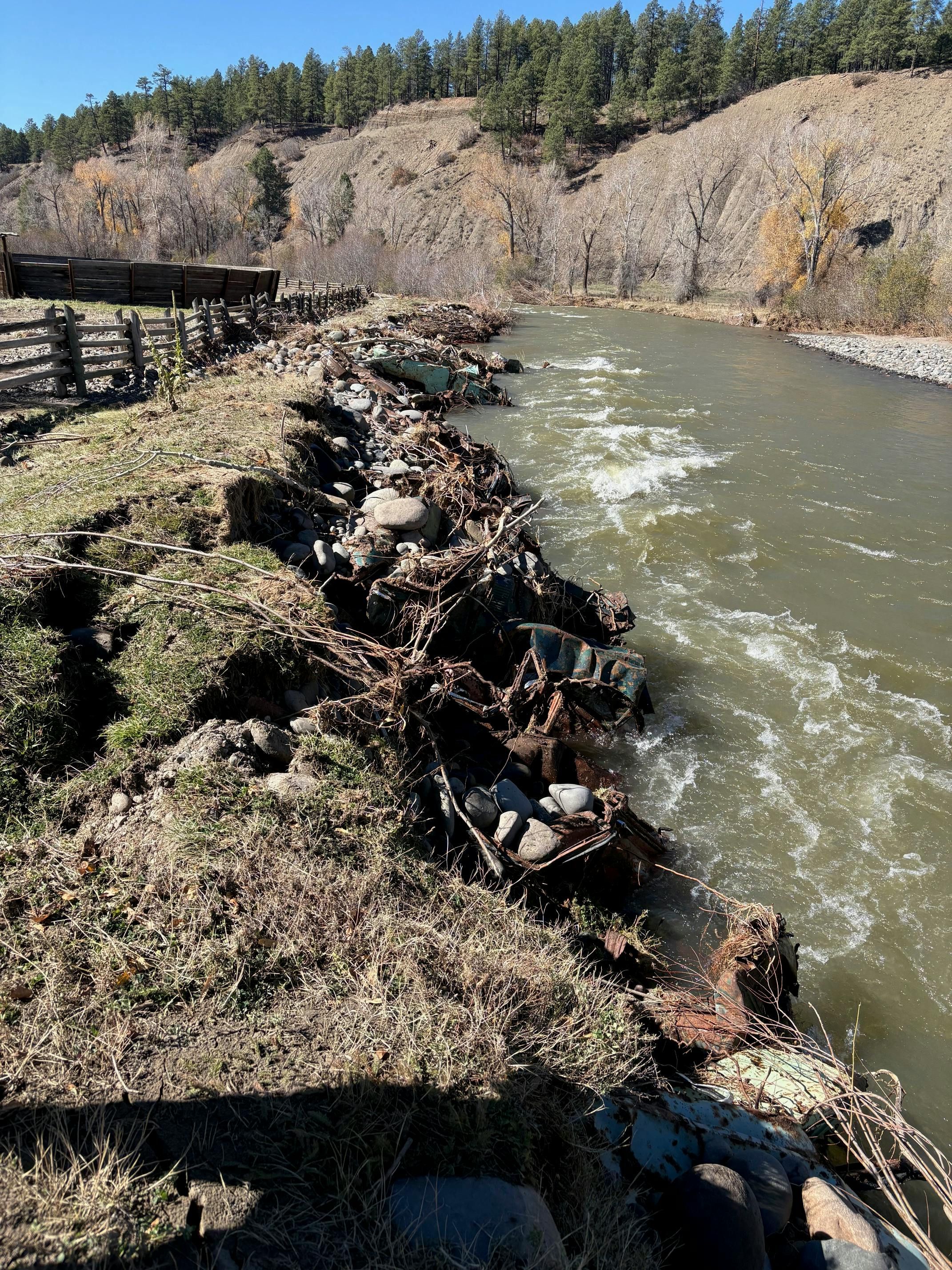 Flood damage in Pagosa Springs