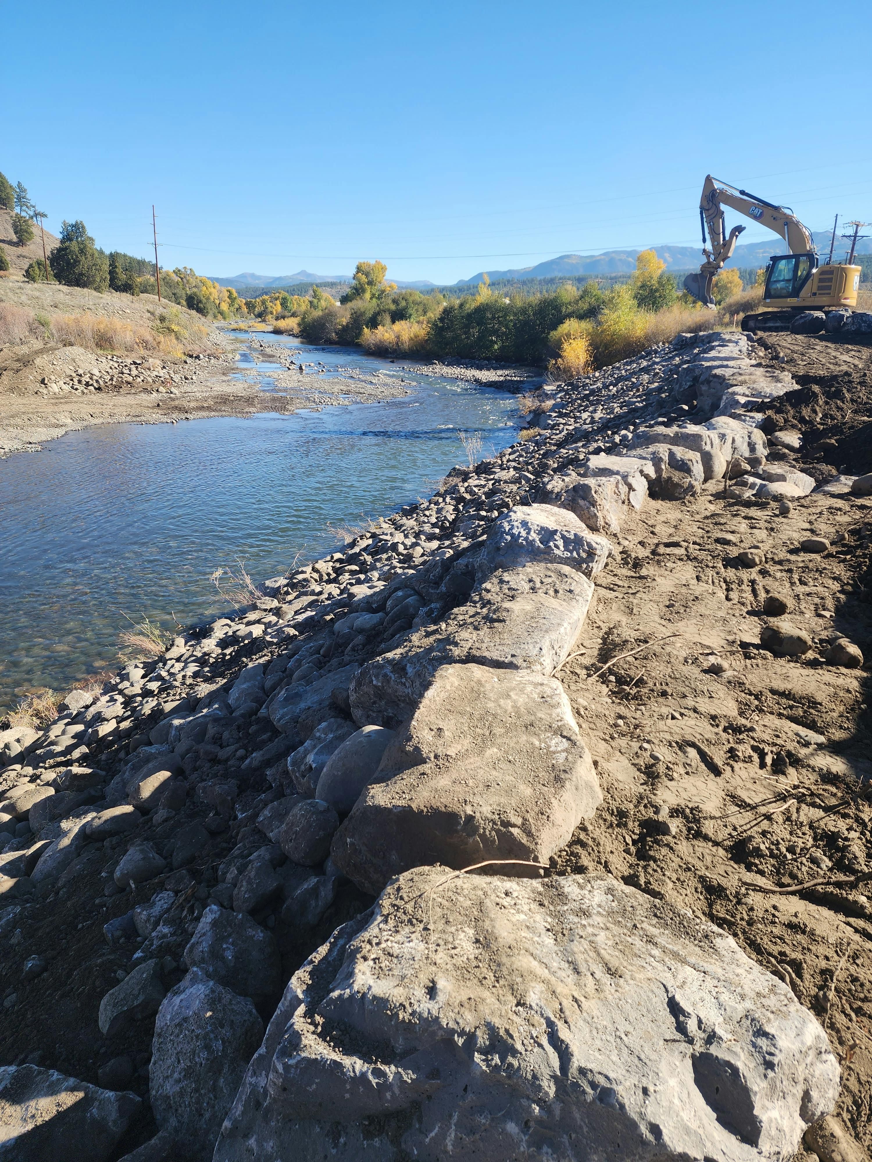 Pagosa Gateway River Access construction