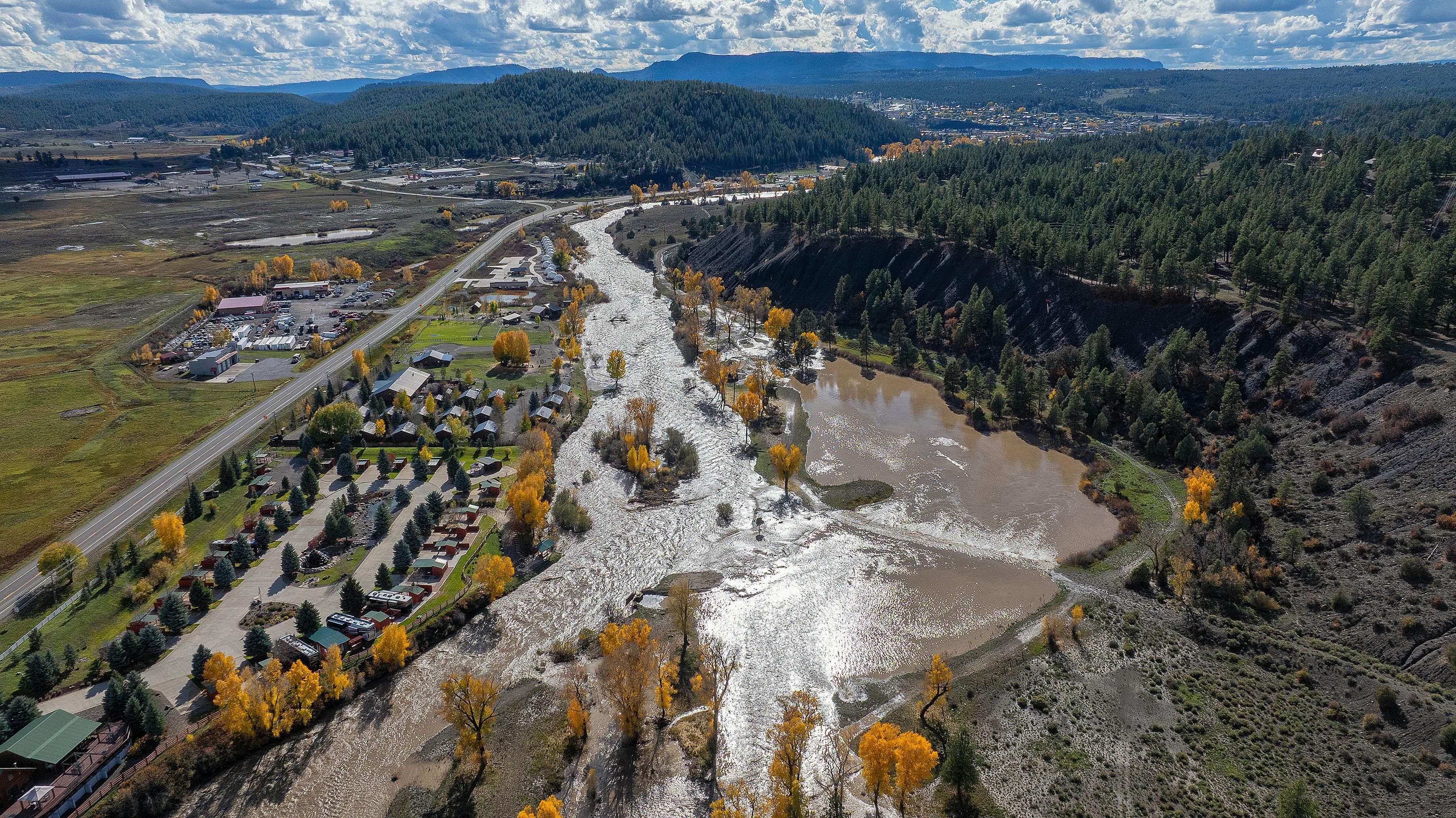 San Juan River in Pagosa Flooding