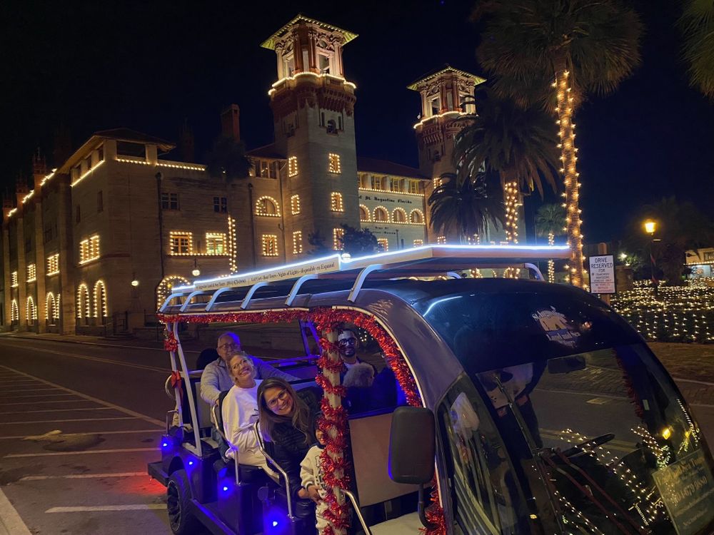 St. Augustine Nights of Lights by Electric Cart