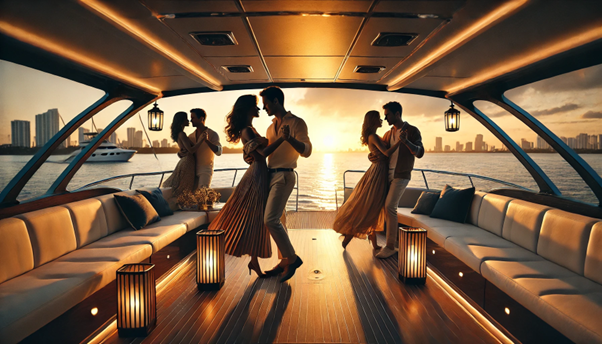 romantic couple dance